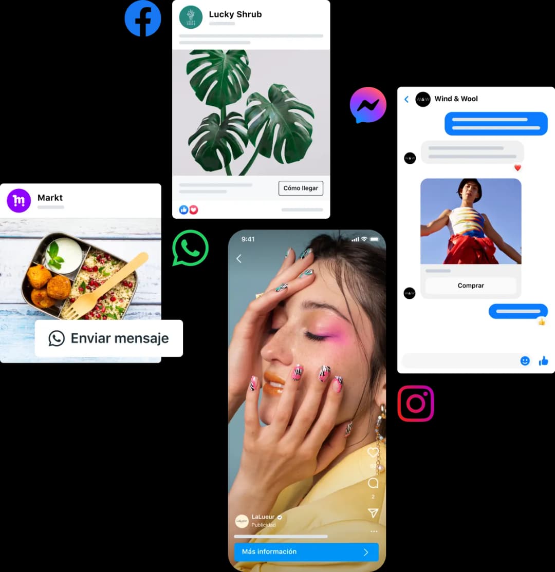 Vista de anuncios y activos conectados